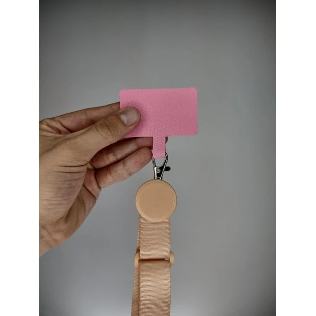 Strap wide for smartphone MiaMi Rope (neck strap) (Powder)