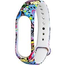 Ремешок Picture Design Xiaomi Mi Band 3 / Mi Band 4 (Орнамент, 01)