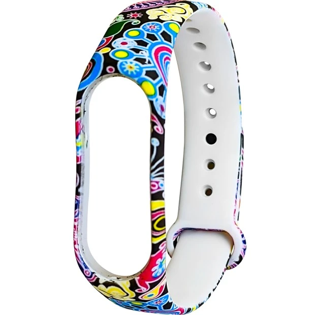 Ремешок Picture Design Xiaomi Mi Band 3 / Mi Band 4 (Орнамент, 01)
