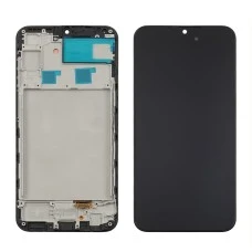 Дисплей для Samsung A245 Galaxy A24 (2023) с чёрным тачскрином и корпусной рамкой OLED