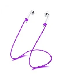 Силиконовый шнурок для Apple Airpods 70cm (Фиолетовый)