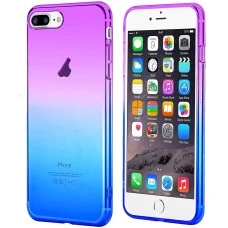 Силикон WS Gradient Apple iPhone 7 Plus / 8 Plus (Violet & Blue)