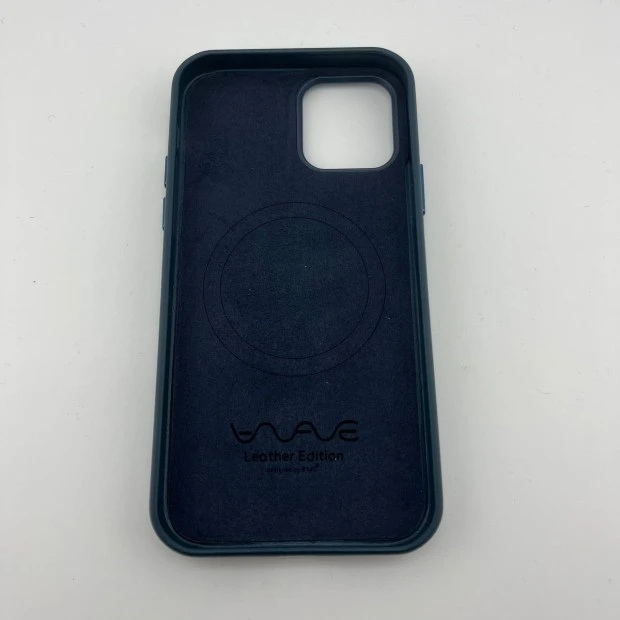 Чохол WAVE Premium Leather Edition з MagSafe для iPhone 12  /  12 Pro (балтійський синій)