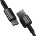 USB-кабель Baseus Tungsten Gold 100W (2m) (Type-C) (Чорний) CAWJ000101