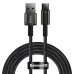 USB-кабель Baseus Tungsten Gold 100W (2m) (Type-C) (Чорний) CAWJ000101
