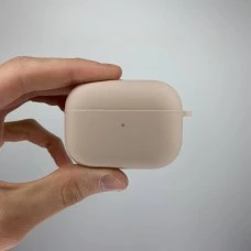 Чохол для навушників Full Silicone Case with Microfiber Apple AirPods Pro (Pink Sand)