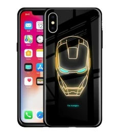 Накладка Luminous Glass Case Apple iPhone X / XS (Iron Man)