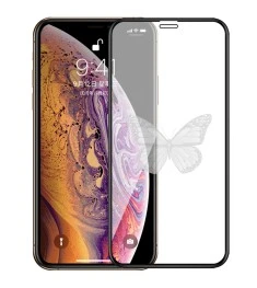 Защитное стекло 5D Picture Apple iPhone XS Max / 11 Pro Max Black (Butterfly)