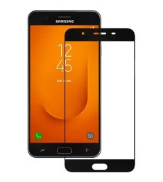 Захисне скло 3D для Samsung Galaxy J7 Prime G610F Чорний