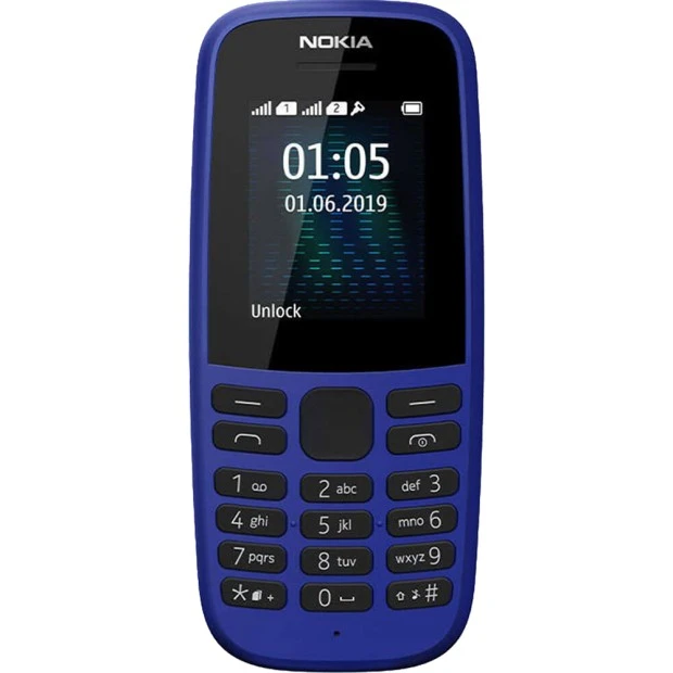 Мобильный телефон Nokia 105 Dual Sim (2019) (Blue)