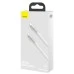 USB cable Baseus Cafule Metal Data 100W (1m) (Type-C to Type-C) (White) CATJK-C02