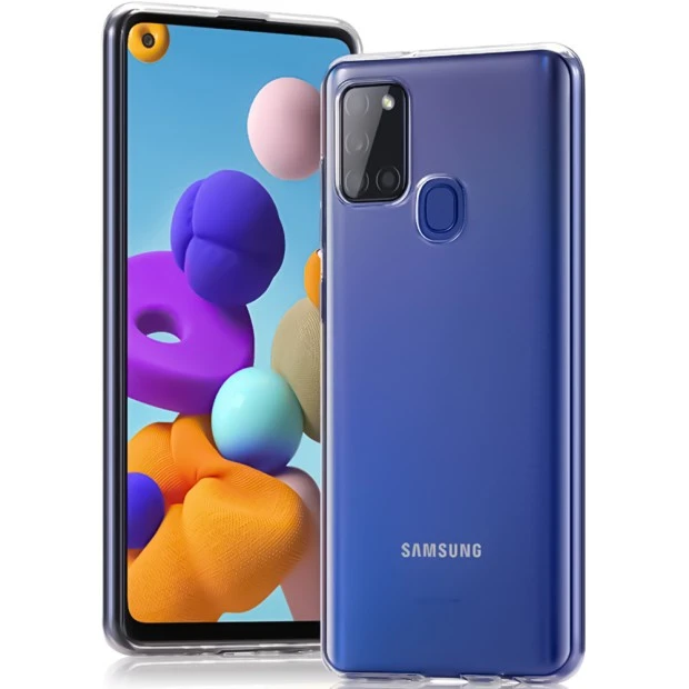 Силикон WS Samsung Galaxy A21S (2020) (прозрачный)