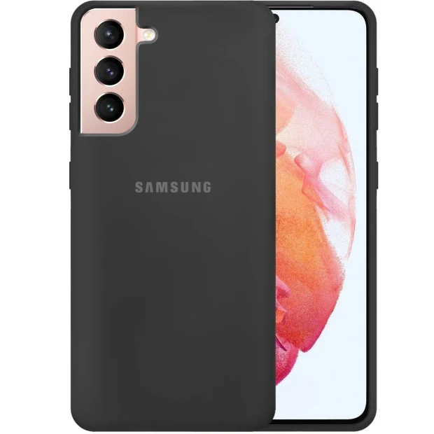 Силикон Original 360 Case Logo Samsung Galaxy S21 (Чёрный)