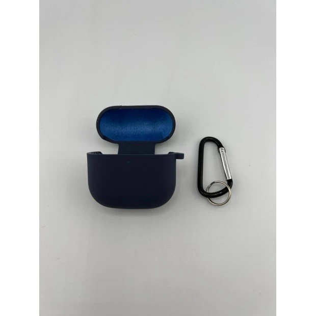 Чохол для навушників Full Silicone Case with Microfiber Apple AirPods 4 (09) Midnight Blue
