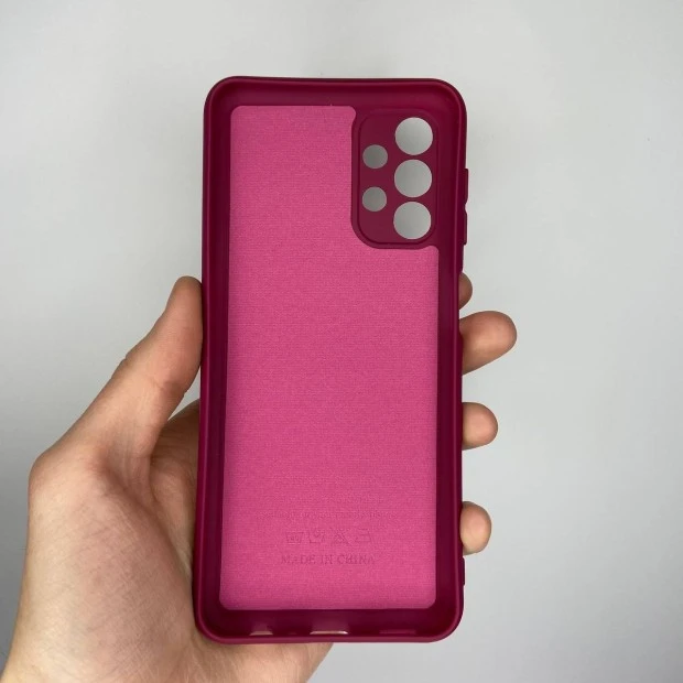 Силикон Original 360 Case Samsung Galaxy A13 (ShutCam) (Вишневый)