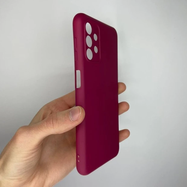 Силикон Original 360 Case Samsung Galaxy A13 (ShutCam) (Вишневый)