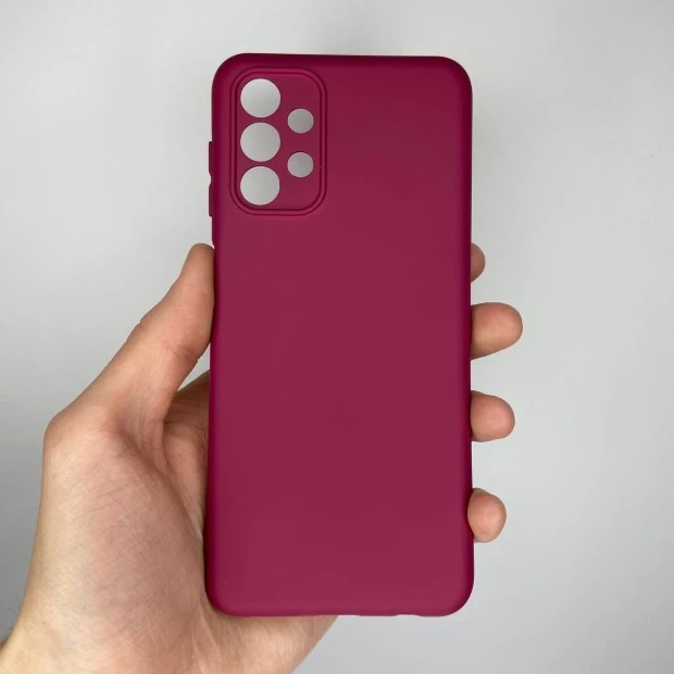 Силикон Original 360 Case Samsung Galaxy A13 (ShutCam) (Вишневый)