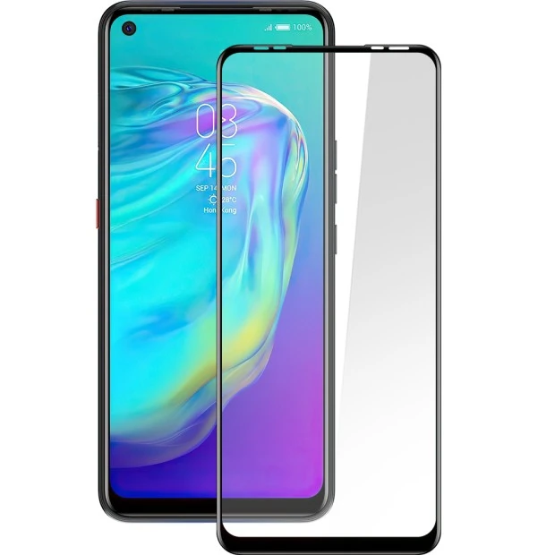 Защитное стекло 5D Japan HD для Tecno Pova Black
