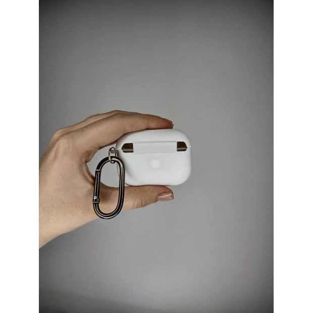 Чехол для наушников Full Silicone Case with Microfiber Apple AirPods Pro 2 (06) White
