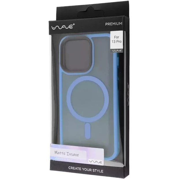 Чехол WAVE Matte Insane Case with MagSafe iPhone 12 / 12 Pro (Sierra Blue)