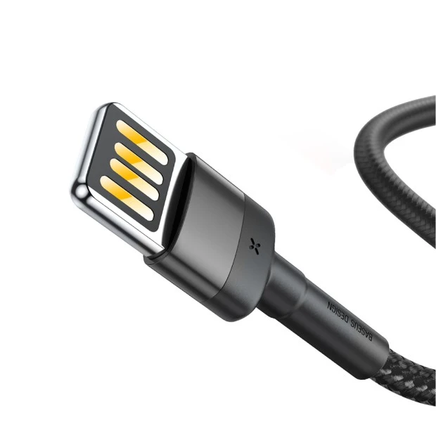 USB-кабель Baseus Cafule Special Edition 2.4A (1м) (Lightning) (Чорний) CALKLF-GG1