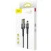 USB-кабель Baseus Cafule Special Edition 2.4A (1м) (Lightning) (Чорний) CALKLF-GG1