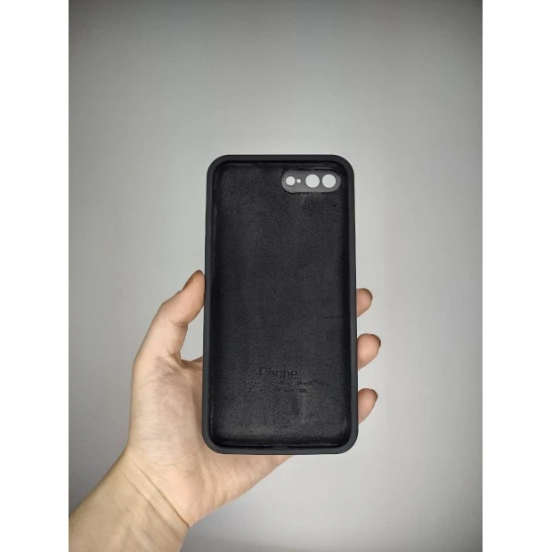 Силикон Original Square RoundCam Case Apple iPhone 7 Plus / 8 Plus (07) Black