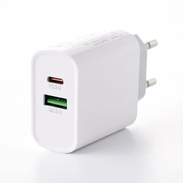Адаптер живлення СЗУ DC CA-F17 20W (1USB  /  1Type-C) (білий) D