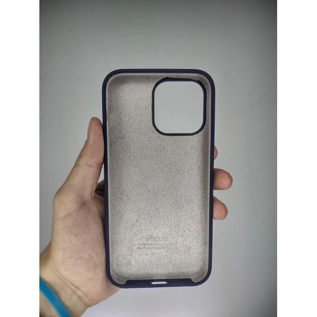 Силикон Original Round Case Apple iPhone 14 Pro Max (Eggplant)