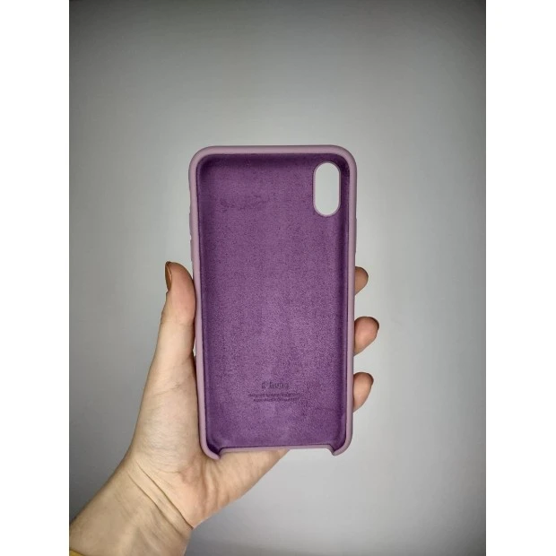 Силикон Original Case Apple iPhone XS Max (01) Bilberry
