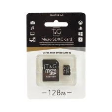 Карта памяти Touch & Go 128Gb (UHS-3) + SD-адаптер