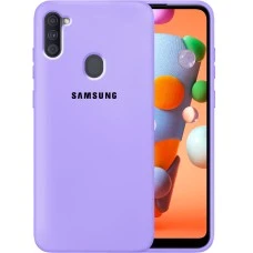 Силикон Original 360 Case Logo Samsung Galaxy M11 / A11 (2020) (Фиалковый)