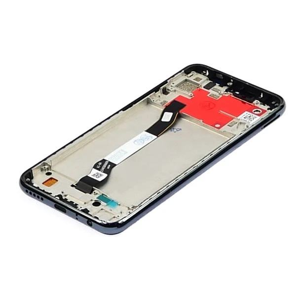 Дисплей для Xiaomi Redmi Note 8T с чёрным тачскрином и серой корпусной рамкой