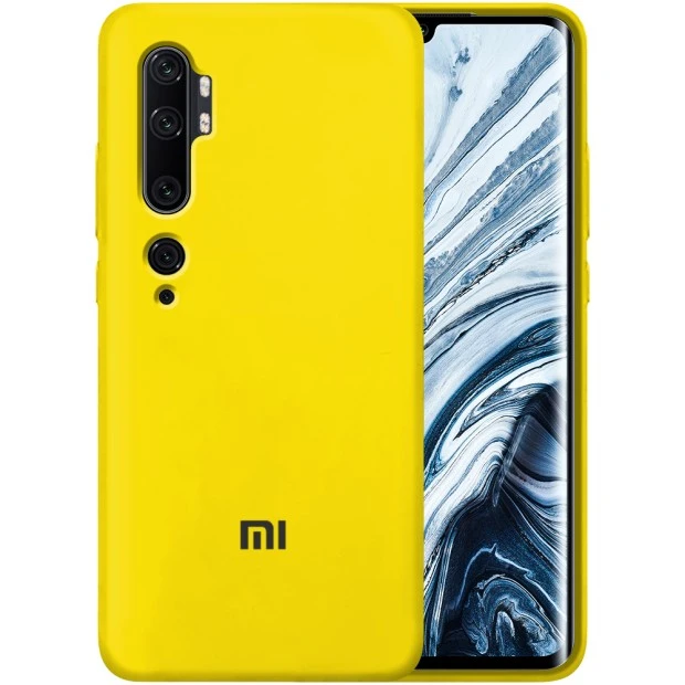 Силикон Original Case Xiaomi Mi CC9 Pro / Note 10 (Жёлтый)