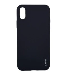 Силикон iNavi Color iPhone X / XS (черный)