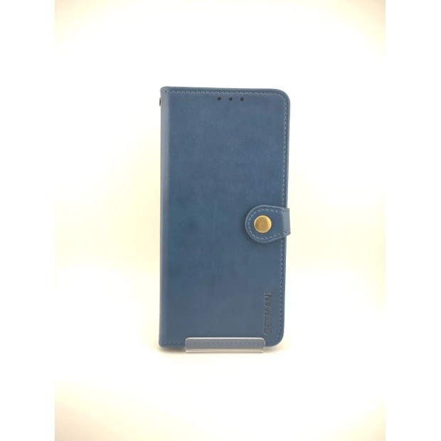 Leather Book Gallant Case for Tecno Spark 10 Pro (Blue)