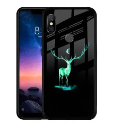 Накладка Luminous Glass Case Xiaomi Redmi Note 6 / Note 6 Pro (Deer)