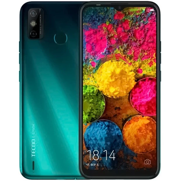 Мобільний телефон Tecno Spark 6 Go (KE5) 2 / 32GB (Ice Jadeite)