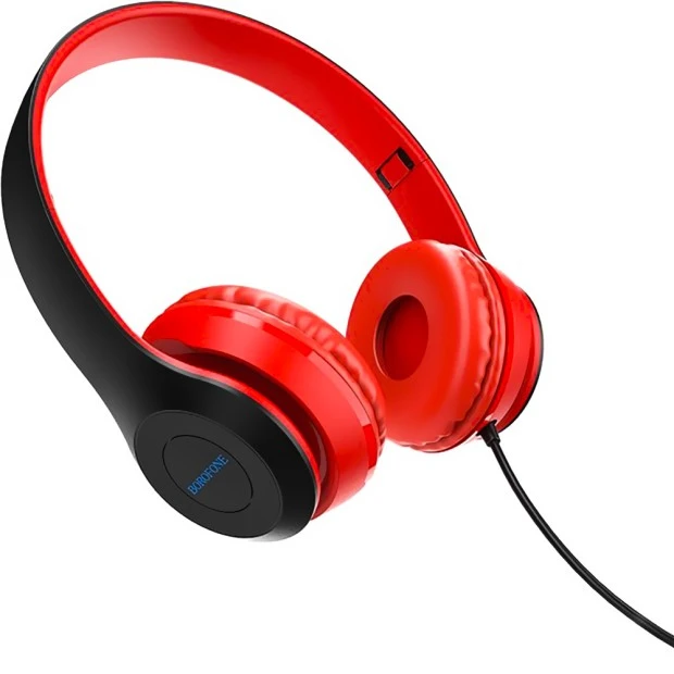 Wired Over-Ear Headphones with Microphone Borofone BO5 (Red)