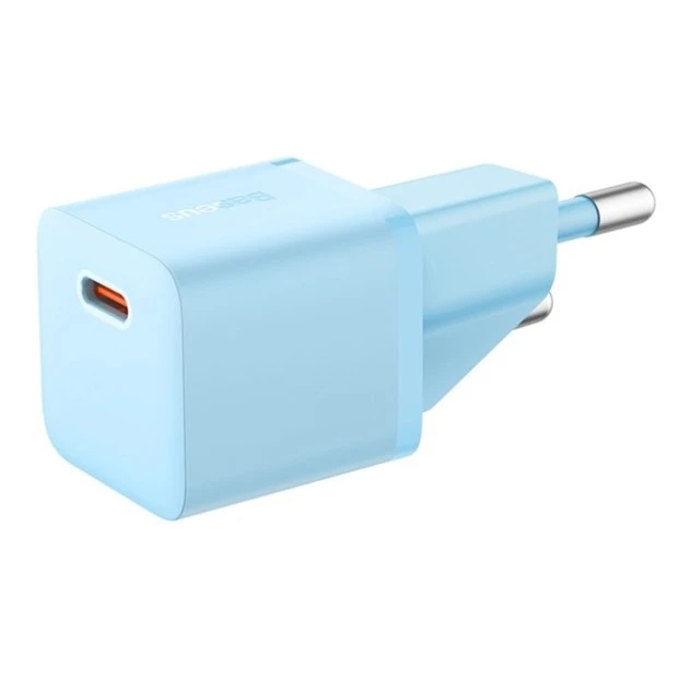 Зарядний пристрій Baseus GaN5 20W (1 Type-C) (Блакитний) CCGN050103