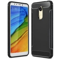 Силикон Soft Carbon Xiaomi Redmi 5 Plus (Чёрный)