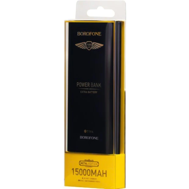 PowerBank Borofone BT19A 15000mAh (Чёрный)