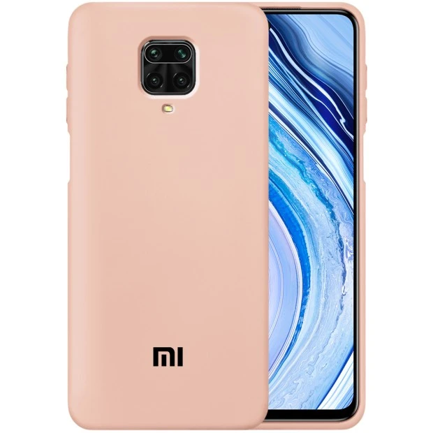 Силикон Original 360 Case Logo Xiaomi Redmi Note 9S / Note 9 Pro (Пудровый)