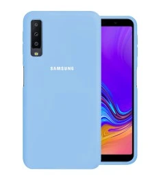 Силикон Original Case Samsung Galaxy A7 (2018) A750 (Голубой)