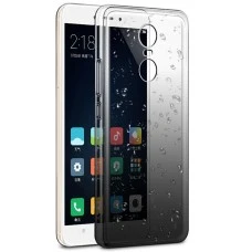 Силикон Rain Gradient Xiaomi Redmi Note 4x (Чёрно-серый)