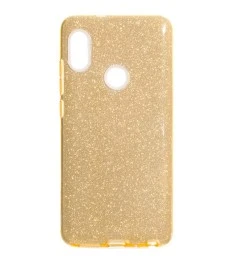 Силіконовий чохол з блискітками для Xiaomi Redmi S2 (золотий).