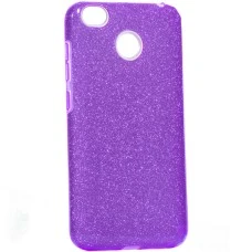 Силиконовый чехол Glitter Xiaomi Redmi 4x (фиолетовый)