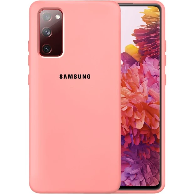 Силикон Original 360 Case Logo Samsung Galaxy S20 FE (Розовый)