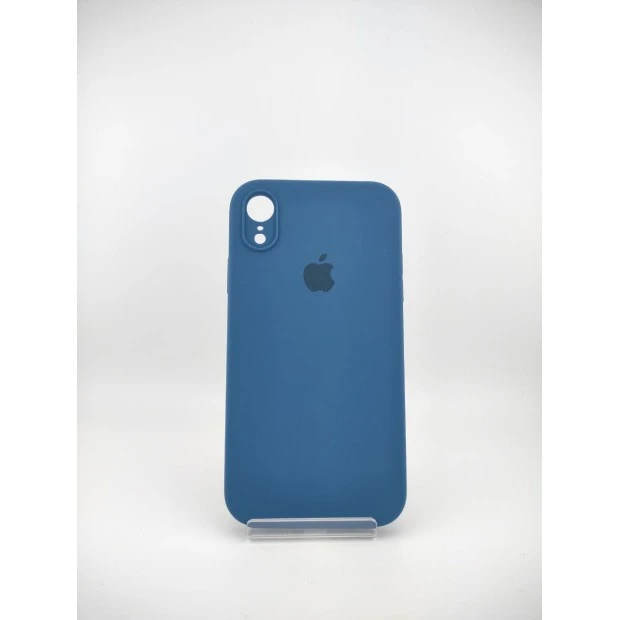 Чохол для Apple iPhone XR (22) синій кобальт, квадратний круглий об'єктив, оригінальний силіконовий