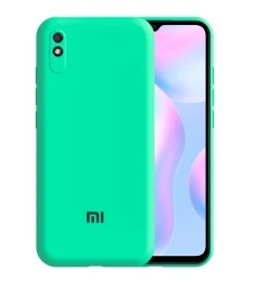 Силикон Original 360 ShutCam Case Logo Xiaomi Redmi 9A (Бирюзовый)